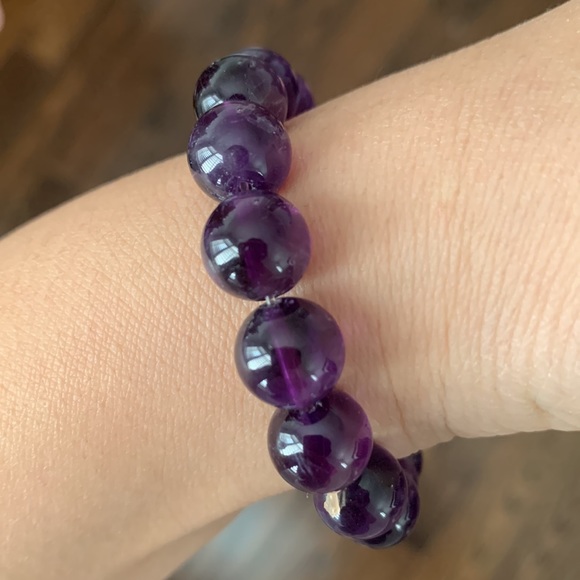 Natural Amethyst Bracelet - Picture 5 of 5